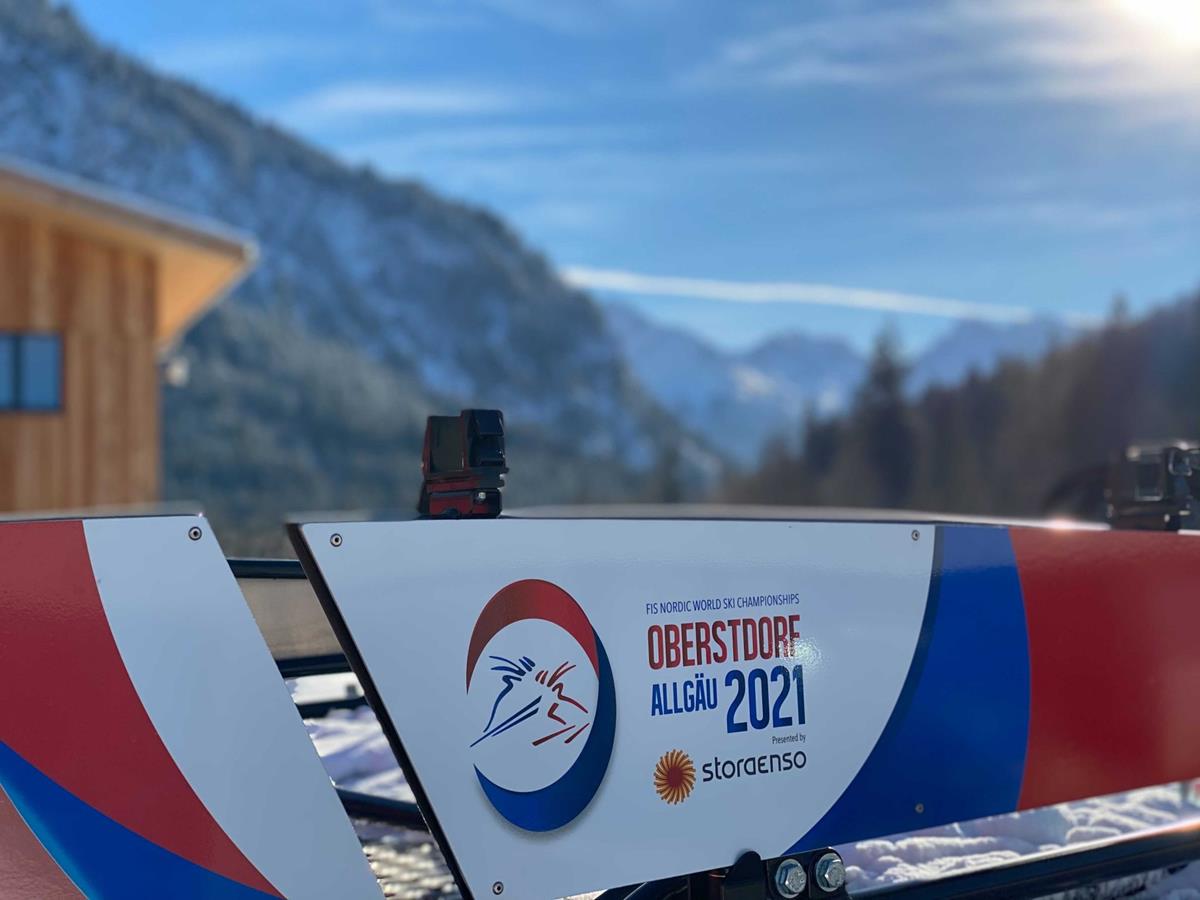 Scenic shot of the 42nd Nordic World Ski Championships in Oberstdorf, Germany.