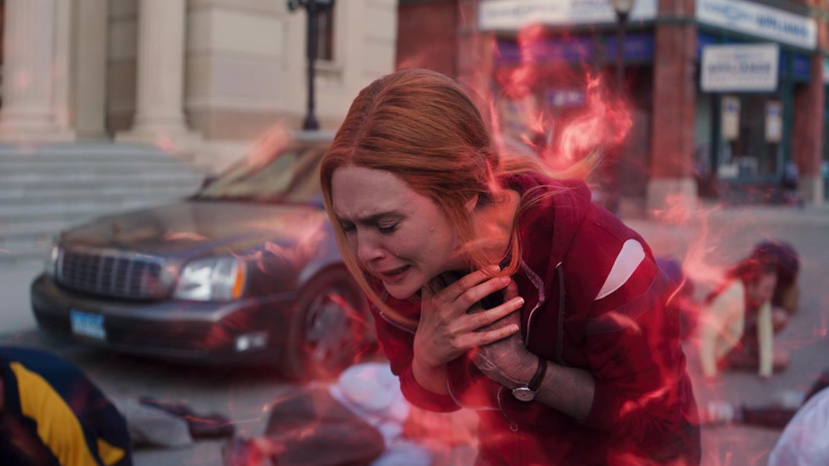 Elizabeth Olsen as Wanda Maximoff in “WandaVision.” Cr: Marvel Studios