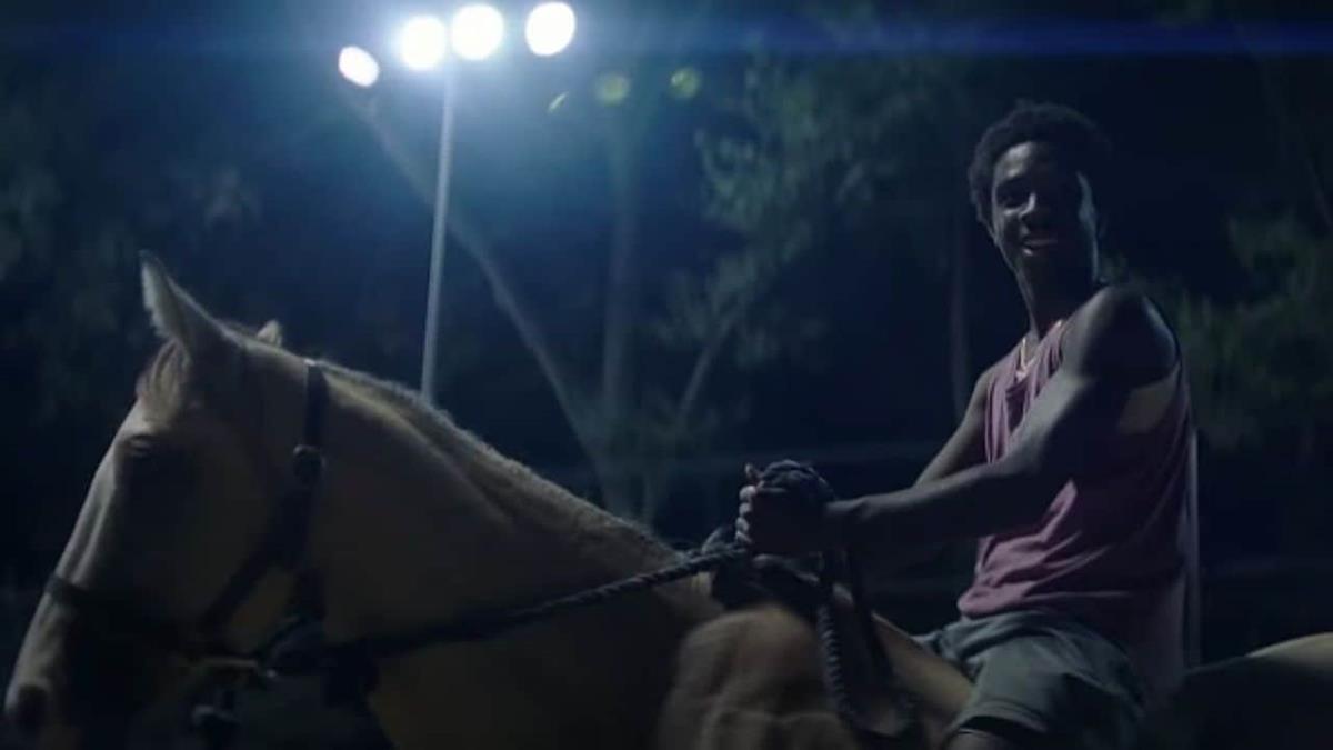 Caleb McLaughlin in “Concrete Cowboy.” Cr: Netflix