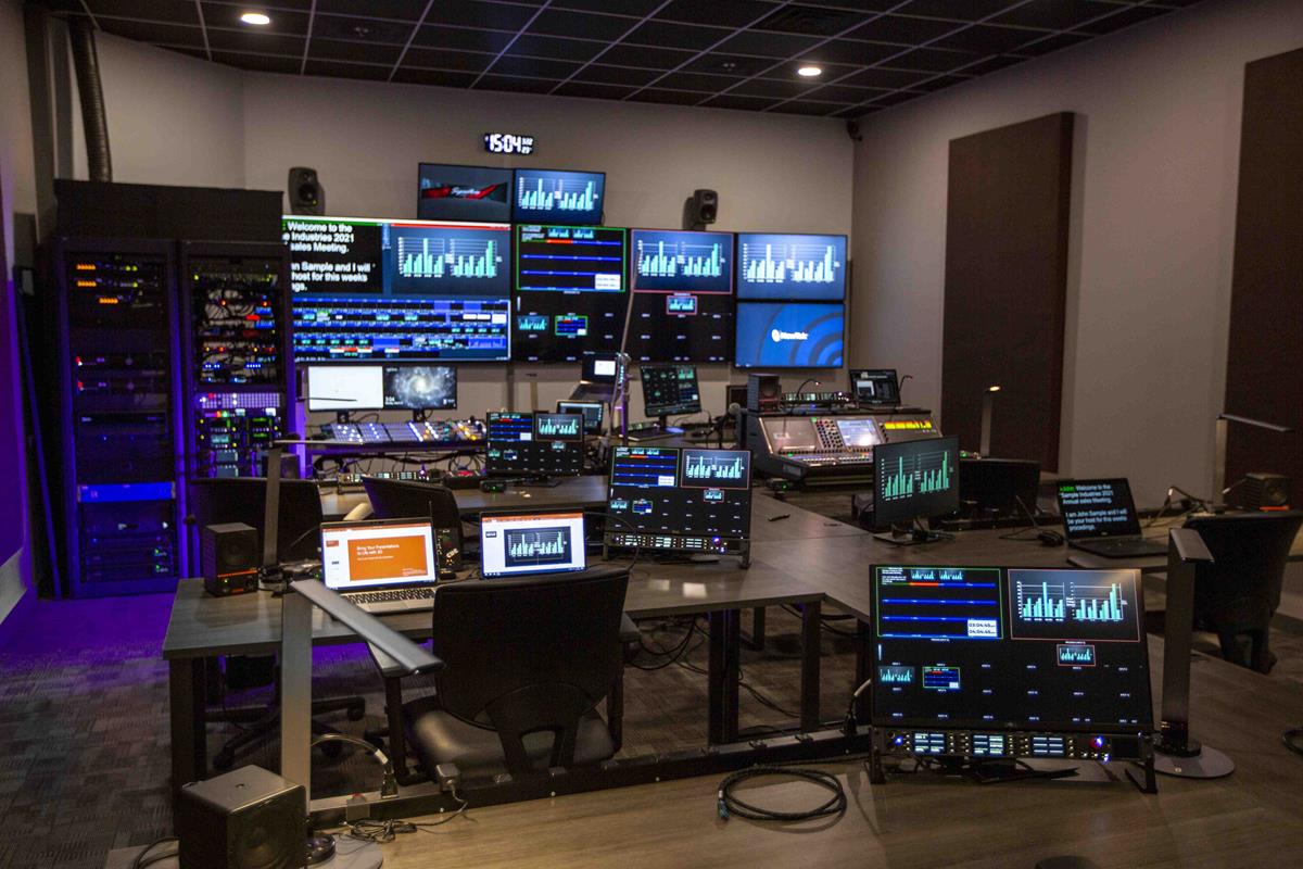 Signature Production Group control room.