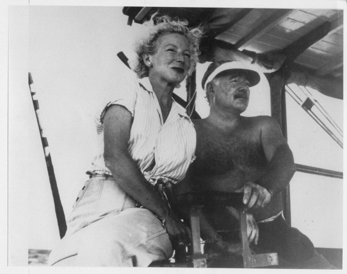 Ernest Hemingway with Mary Welsh. Cr: A.E. Hotchner