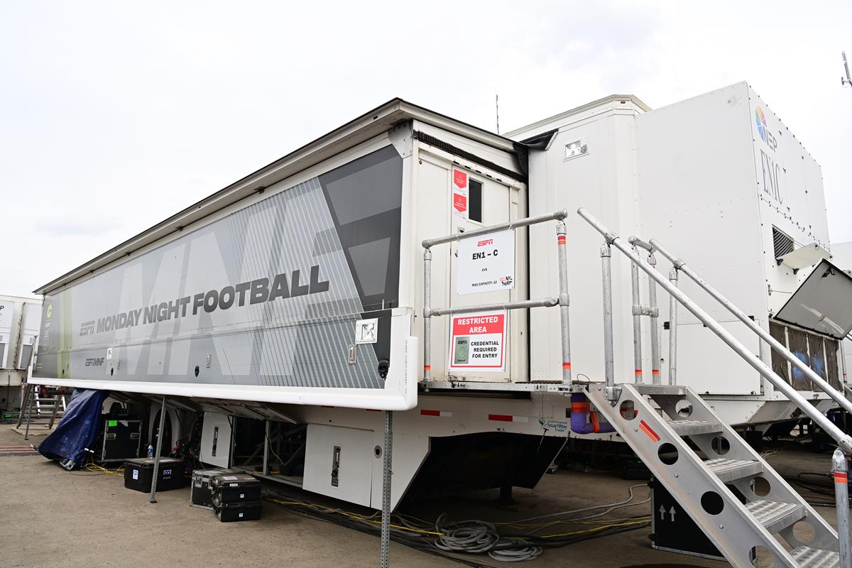 Production truck during the 2021 NFL Draft. Cr: Phil Ellsworth/ESPN Images
