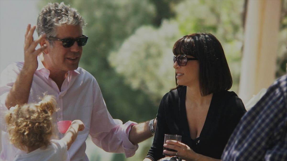 Anthony Bourdain and Ottavia Busia-Bourdain star in Morgan Neville's documentary, “Roadrunner.” Cr: Discovery Access/Focus Features