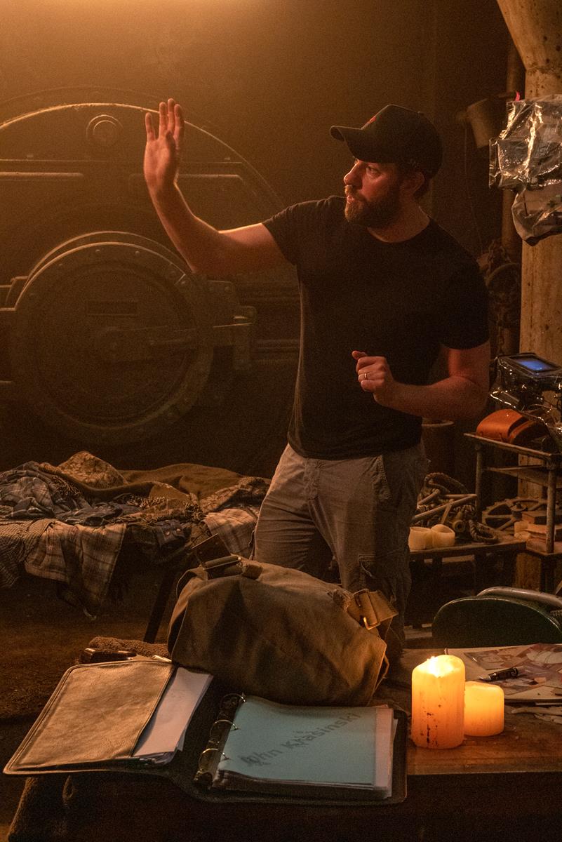 Director John Krasinski on the set of “A Quiet Place Part II.” Cr: Paramount Pictures