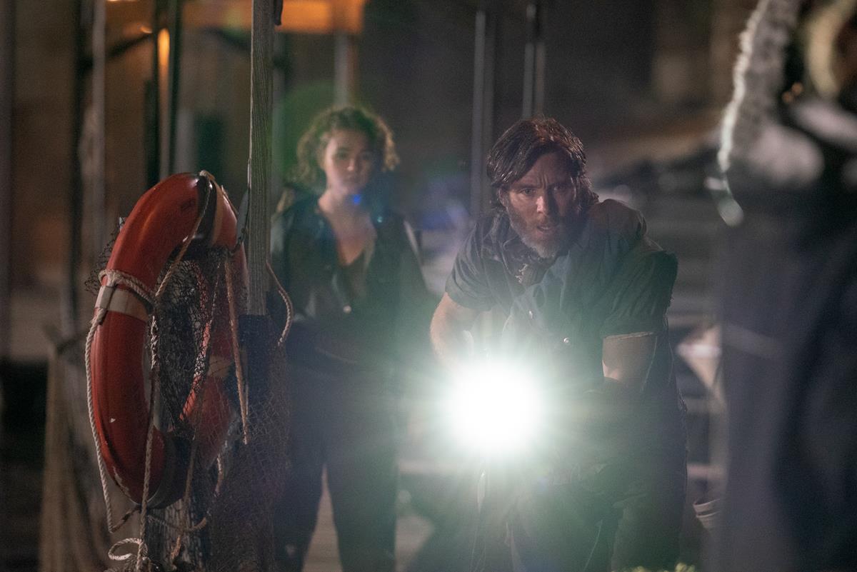Regan (Millicent Simmonds) and Emmett (Cillian Murphy) brave the unknown in “A Quiet Place Part II.” Cr: Paramount Pictures