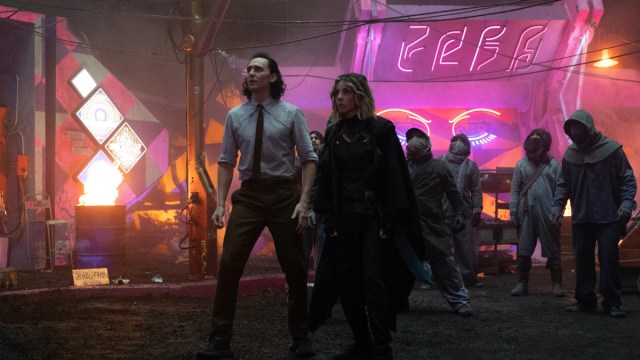Loki (Tom Hiddleston) and Sylvie (Sophia Di Martino) in Episode 3 of Marvel Studios' “Loki.” Cr: Chuck Zlotnick/Marvel Studios
