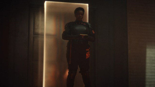 Hunter B-15 (Wunmi Mosaku) in Episode 4 of Marvel Studios' “Loki.” Cr: Marvel Studios