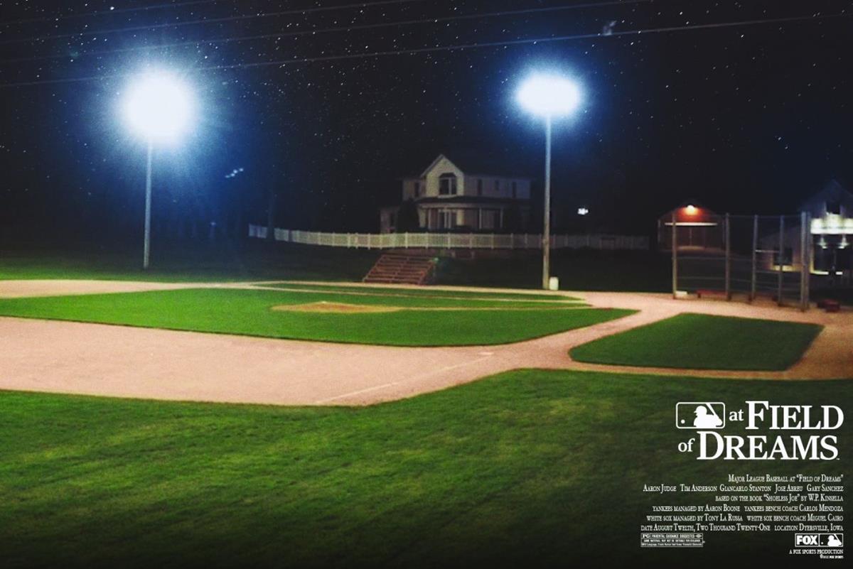 The original ballpark was carved out of a cornfield on Ray Kinsella’s farm in Dubuque County, Iowa, near Dyersville. More than 30 years later, the site is still a popular tourist attraction and is available for weddings and other private events. Cr: FOX Sports