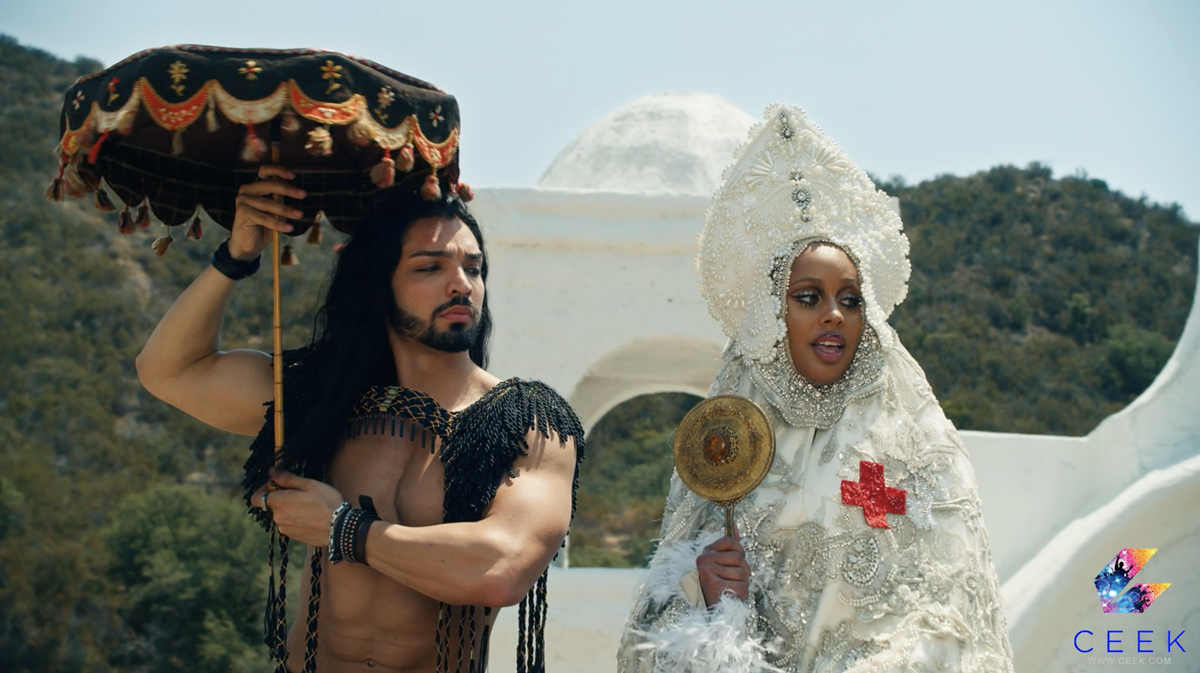 Sia Zami and Nicole Montgomery in Lady Gaga’s “911,” directed by Tarsem Singh. Cr: CEEK