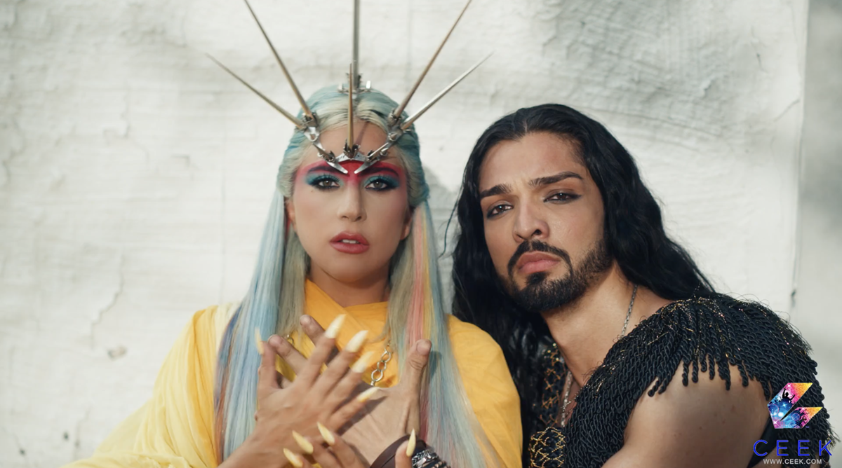 Lady Gaga and Sia Zami in “911,” directed by Tarsem Singh. Cr: CEEK
