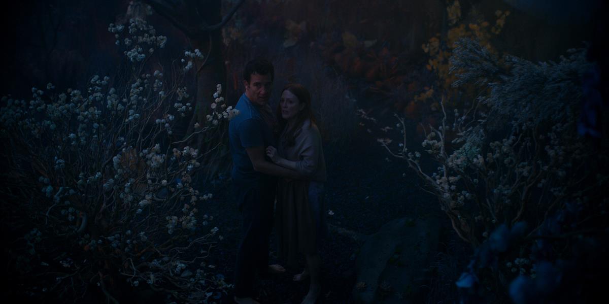 Clive Owen and Julianne Moore in “Lisey’s Story,” now streaming on Apple TV+.
