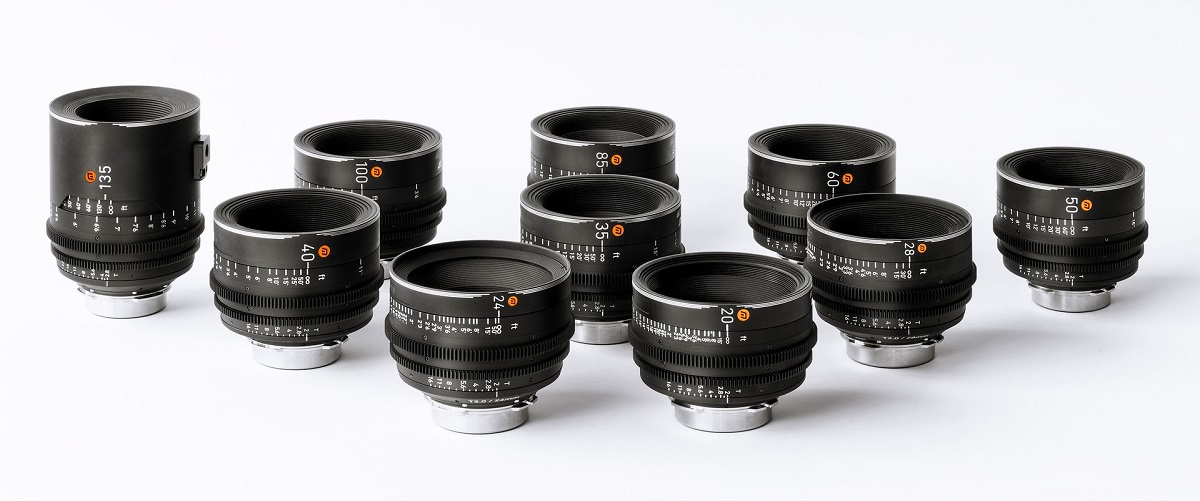 The ARRI Rental Moviecam lenses are available in 11 focal lengths ranging from 16mm to 135mm. Cr: ARRI Rental