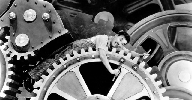 Charlie Chaplin in “Modern Times”