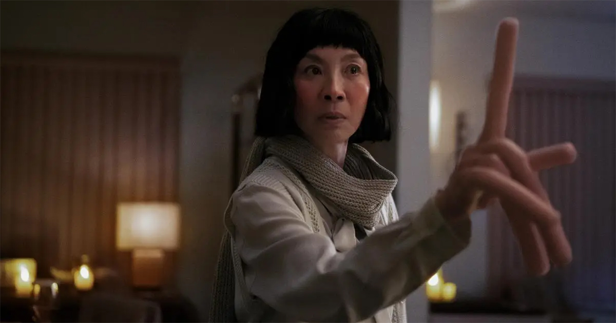 Michelle Yeoh as Evelyn Wang in “Everything Everywhere All at Once,” directed by Daniel Kwan and Daniel Scheinert. Cr: Allyson Riggs/A24