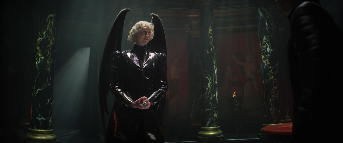 Gwendoline Christie as Lucifer in season 1 episode 4 of “The Sandman.” Cr: Netflix