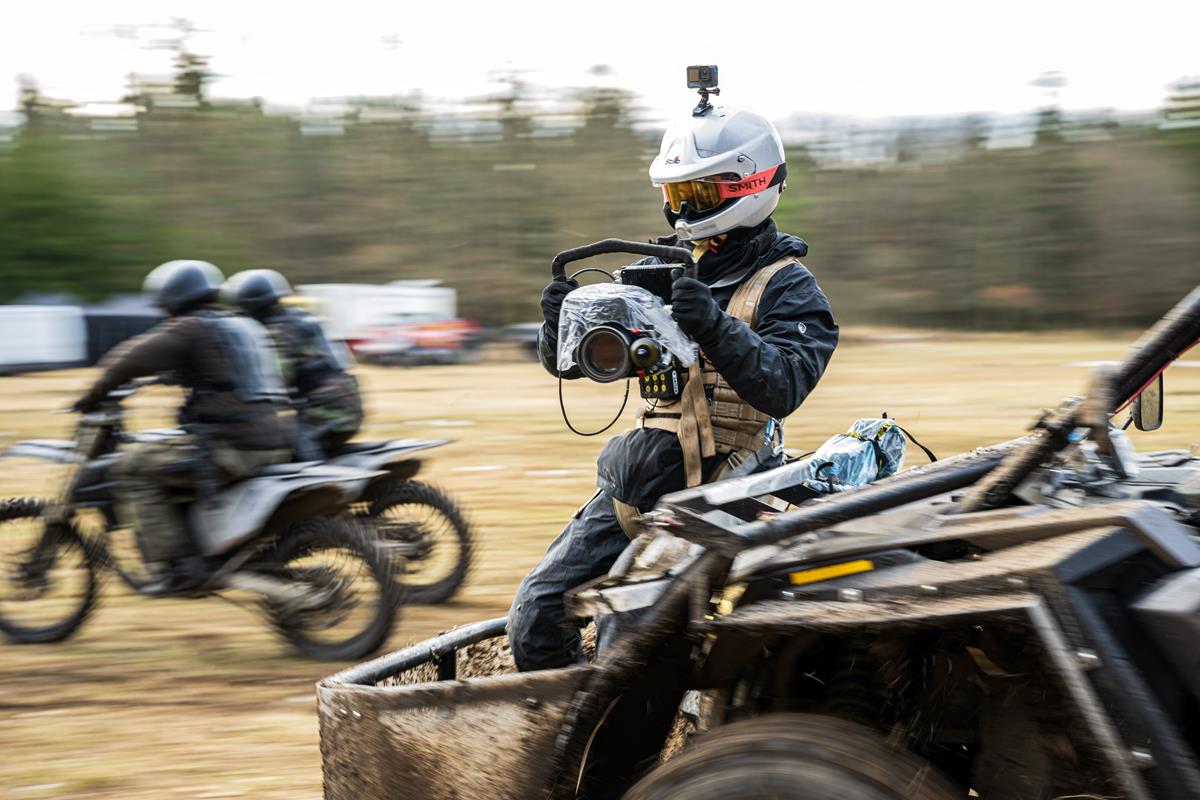 Director Sam Hargrave on the set of “Extraction 2.” Cr: Jasin Boland/Netflix