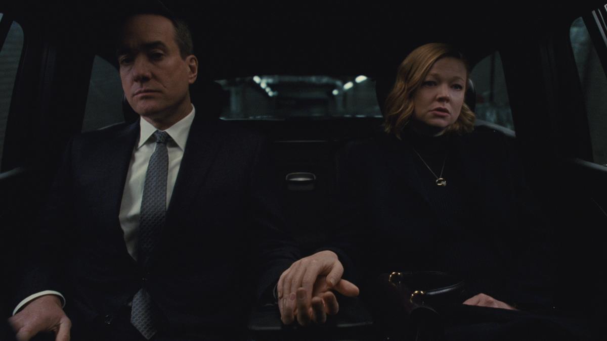 Matthew Macfadyen as Tom Wambsgans and Sarah Snook as Shiv Roy in Season 4 of “Succession.” Cr: HBO