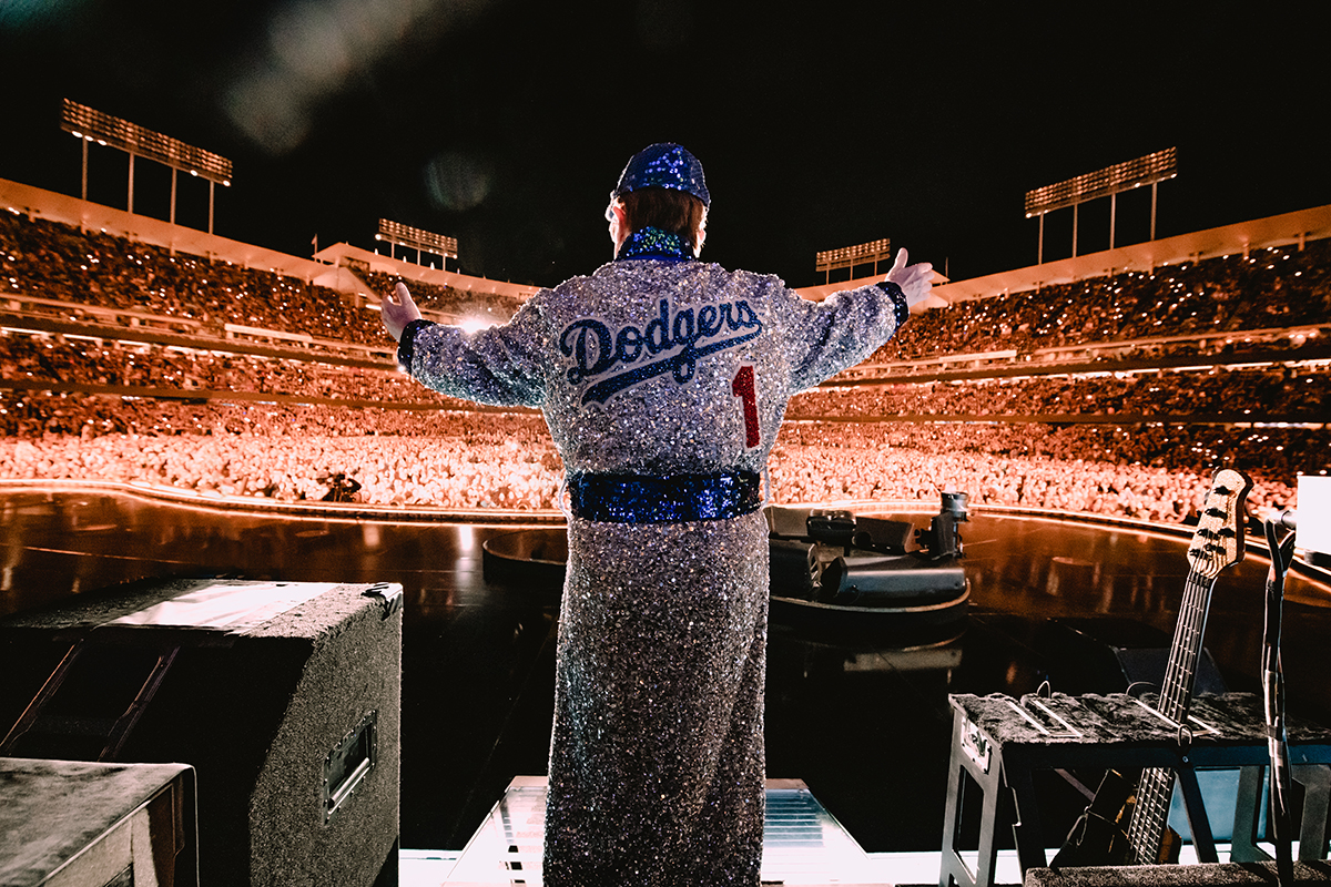 From “Elton John Live: Farewell From Dodger Stadium,” courtesy of Disney+