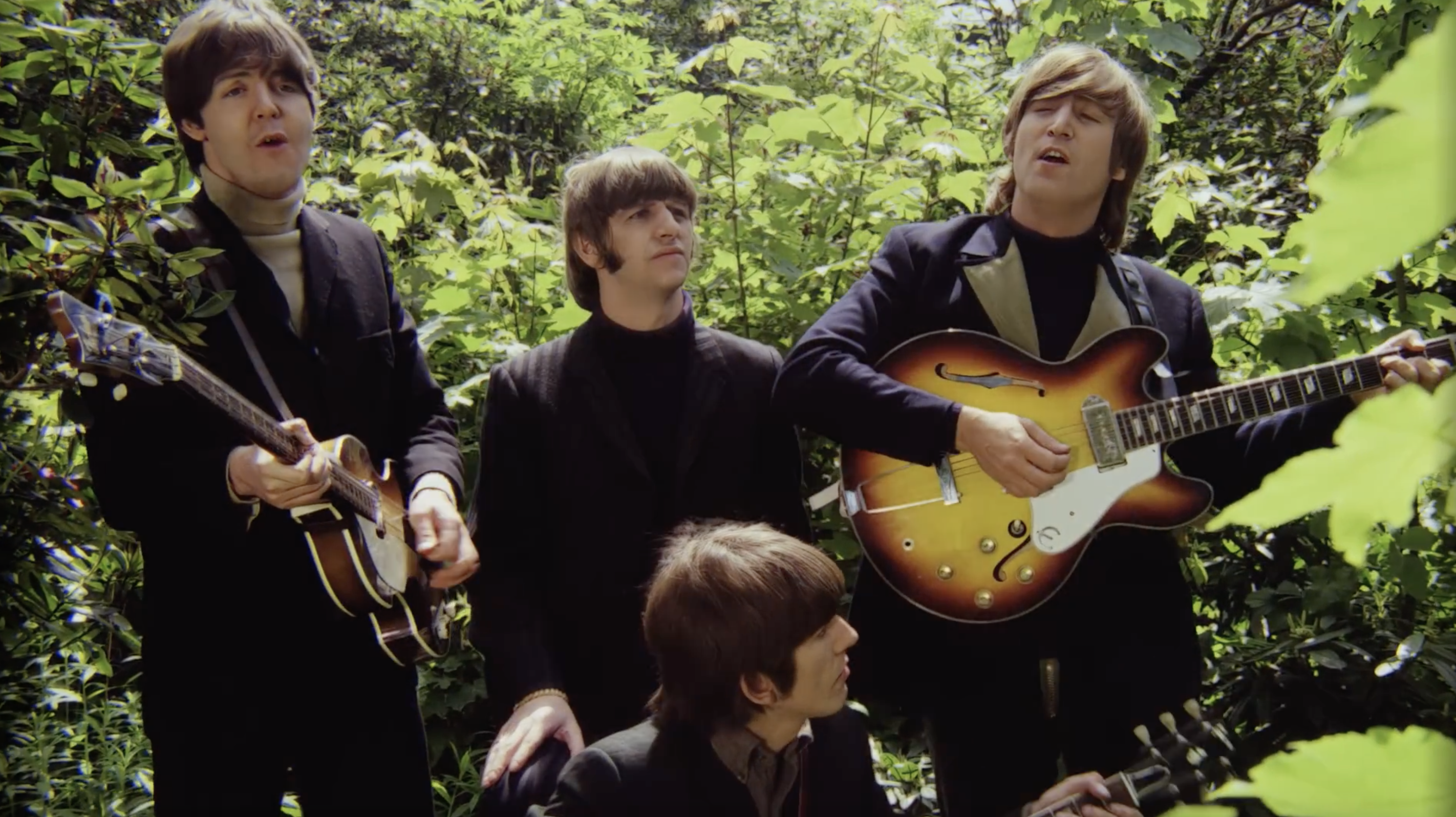 From Peter Jackson’s “Now and Then” video for The Beatles