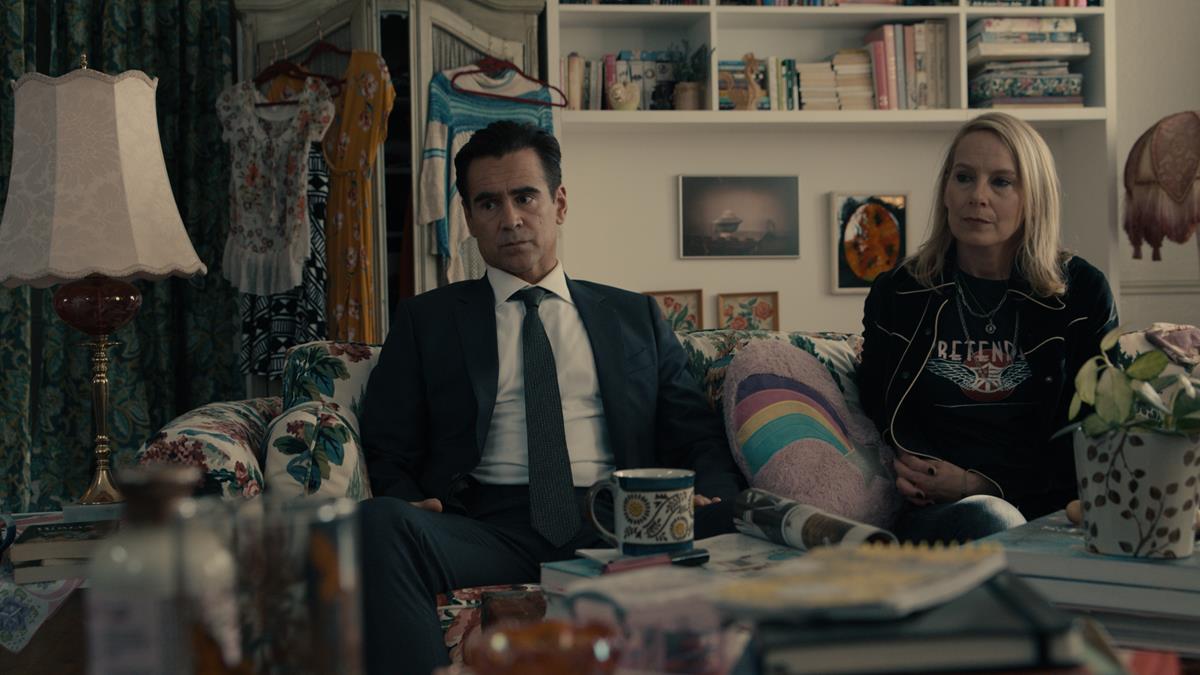 Colin Farrell and Amy Ryan in “Sugar.” Cr: Apple TV+